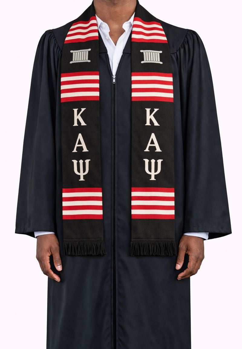 Kappa Alpha Psi Black Kente Stole