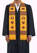 Omega Psi Phi Gold Kente Stole