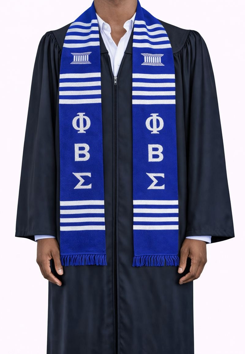 Phi Beta Sigma Royal Blue Kente Stole