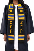 Sigma Gamma Rho Black Kente Stole