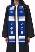 Zeta Phi Beta Royal Blue Kente Stole